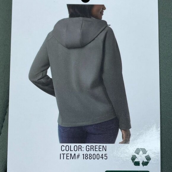 32 Degrees Heat Womens XS Green Full-Zip Hoodie Jacket Softshell a1690 - Picture 11 of 11